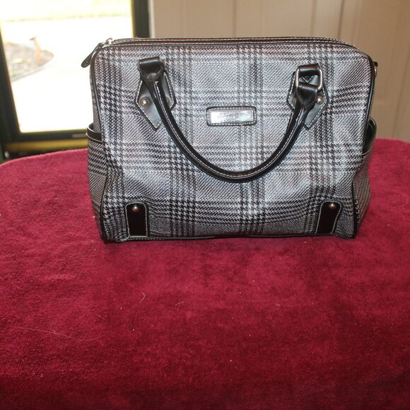 Vintage Handbags - Vintage Tote Bag -Houndstooth
